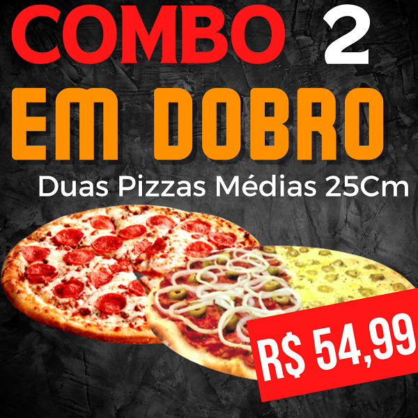 Pizza Super 45cm + Pizza Pequena + Refri 2L